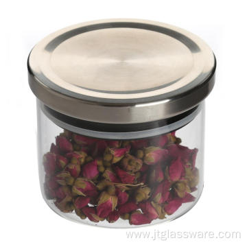 Wood Lids Heat Resistant Glass Store Jars